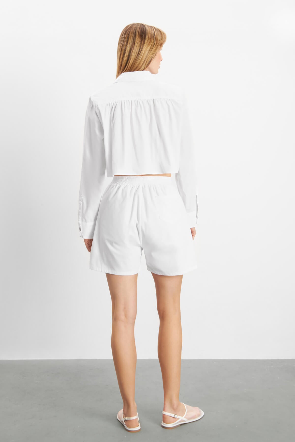 Hurley Cropped Shirt - White