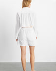 Hurley Cropped Shirt - White