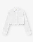 Hurley Cropped Shirt - White