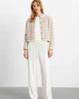 Sienna Cardigan - Striped Beige